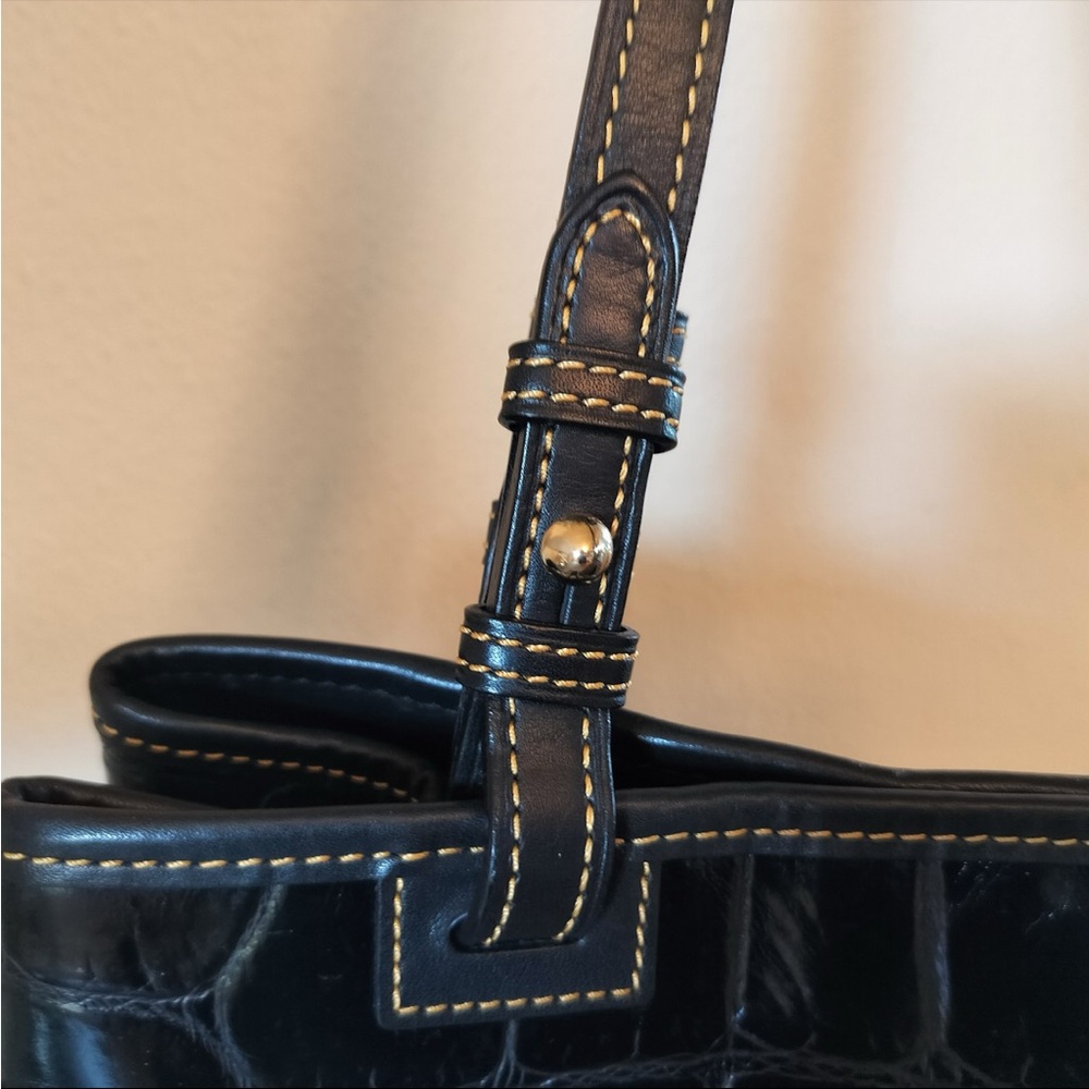 Dooney & Burke Tassel Tote Shoulder Bag - Picture 5 of 12